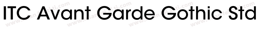 ITC Avant Garde Gothic Std MD字体转换